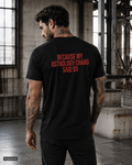 BECAUSE MY ASTROLOGY CHARD SAID SO – Schwarzes Regular Fit T-Shirt Unisex | Backprint Statement Shirt | Astrology Streetwear S–5XL